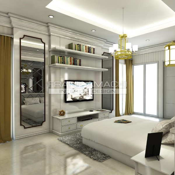 Desain American style bedroom, pakuwon city